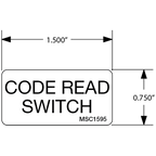 Code Read Switch Decals, Pack of 10