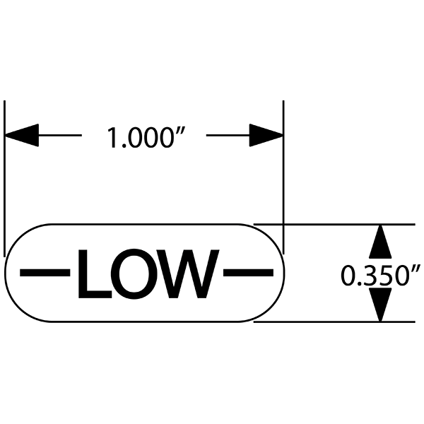 Low Decals, Pack of 10