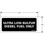 Ultra Low-Sulfur Diesel Fuel Only Decals, Pack of 10
