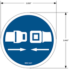 Seatbelt Decals, Pack of 10